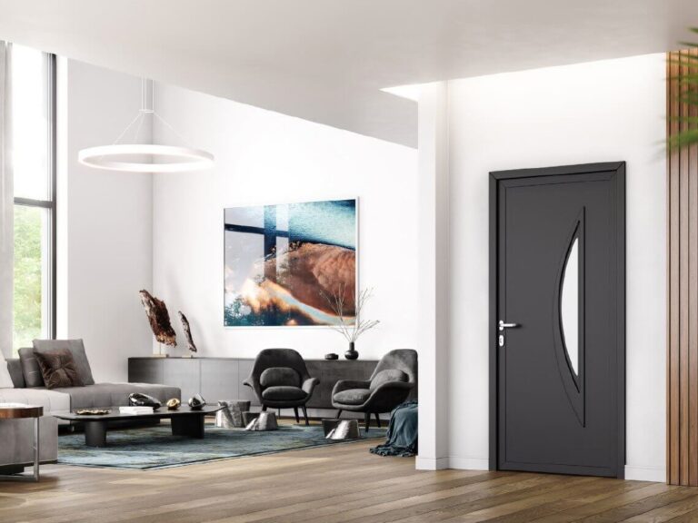Porte d'entrée en PVC avec Technilux