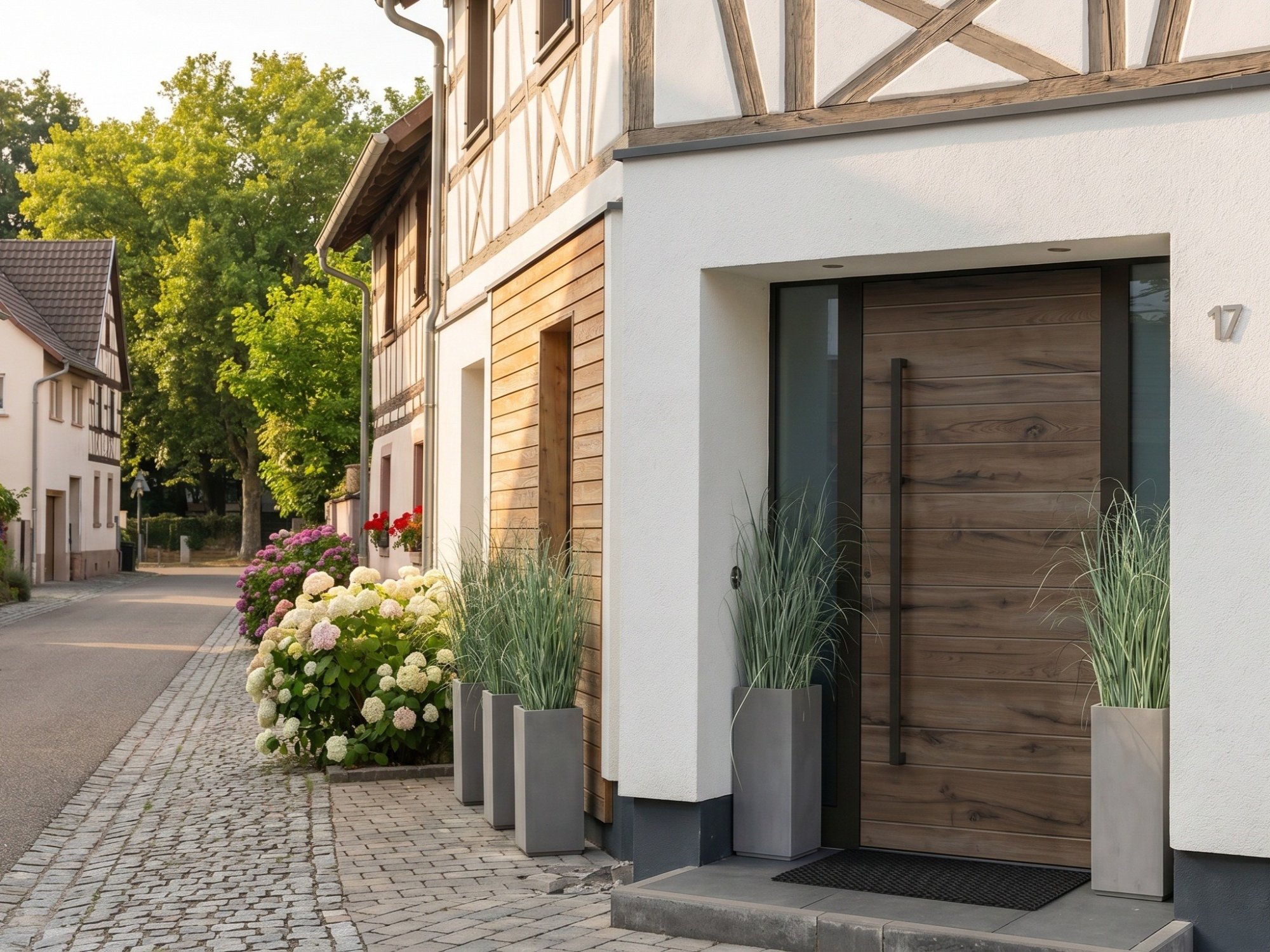 Porte d'entrée rénovation installée à Kingersheim par Technilux